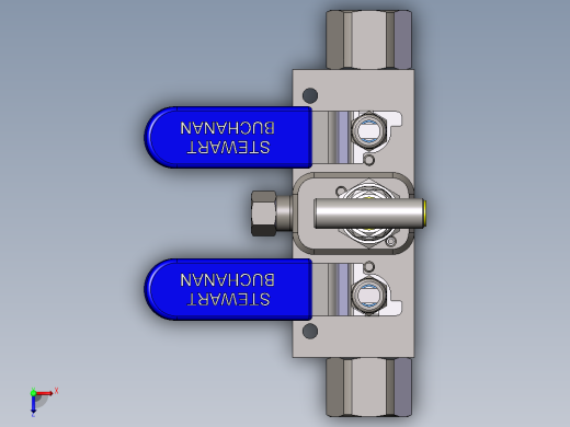 BVN-DBBV直列式双截止阀和放气阀模型俯视缩略图