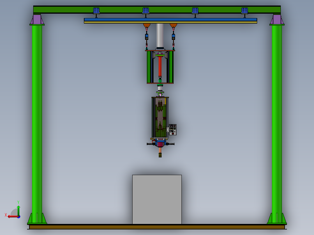 汽车驱动桥螺栓锁紧设备后视图