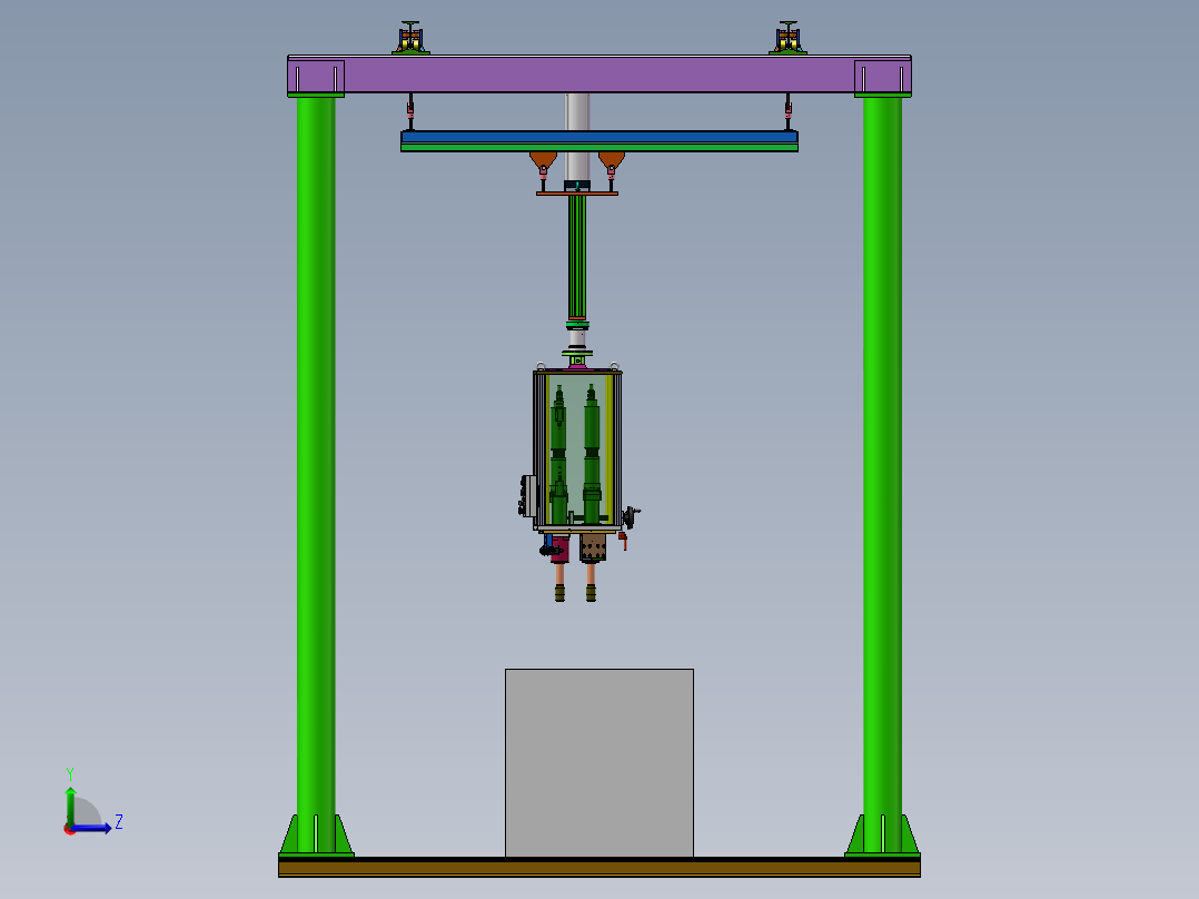 汽车驱动桥螺栓锁紧设备左视图