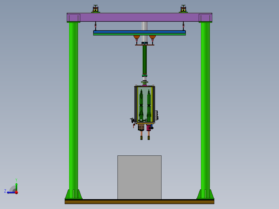 汽车驱动桥螺栓锁紧设备右视图