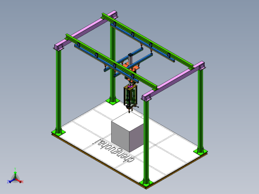 汽车驱动桥螺栓锁紧设备正等轴测缩略图