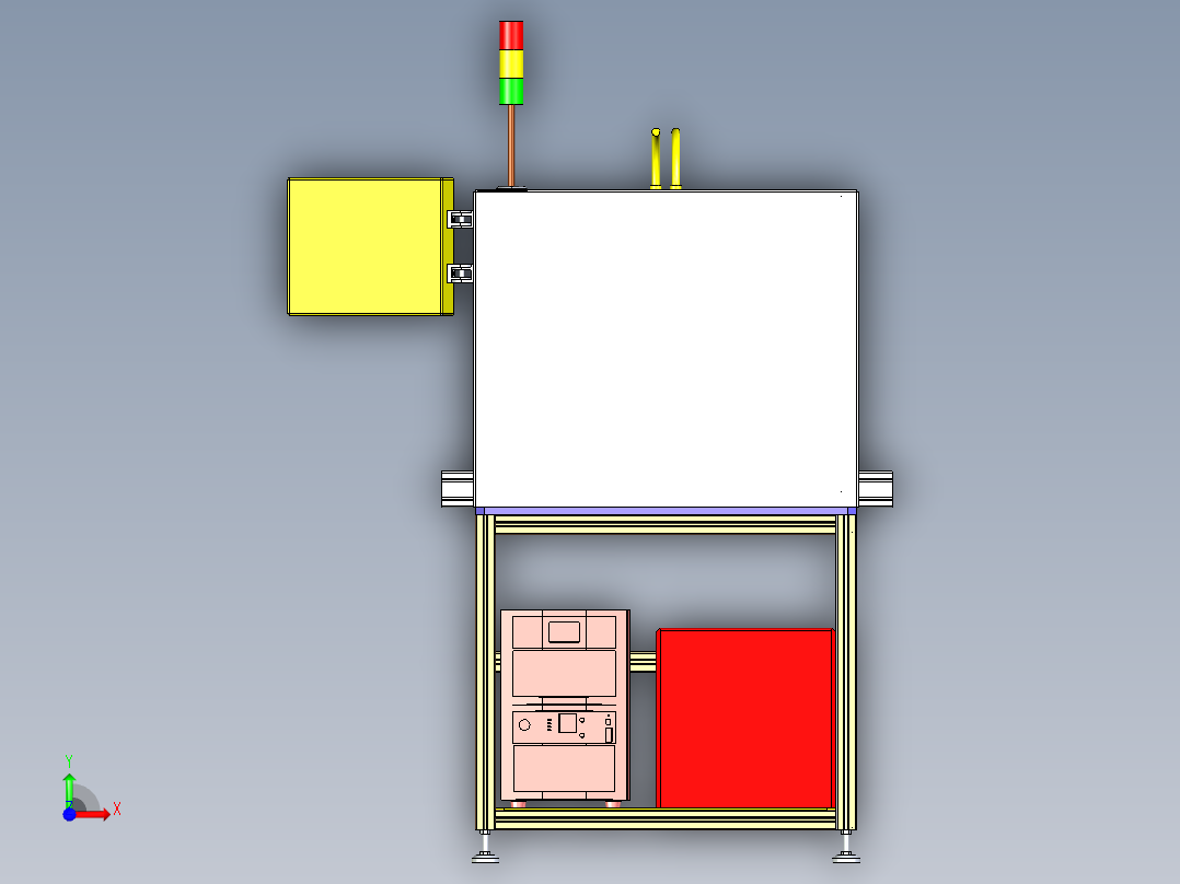 PCB板锡焊设备设计前视图
