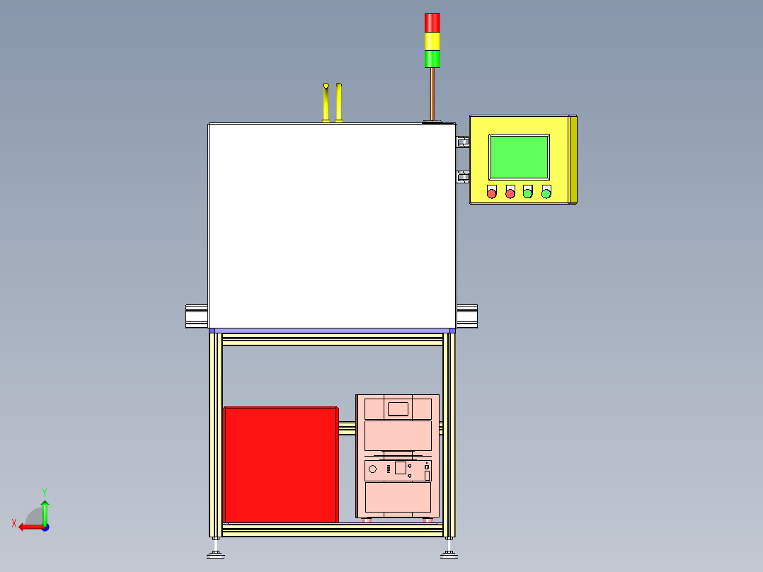 PCB板锡焊设备设计后视图