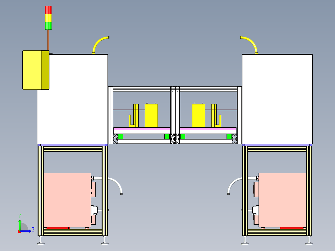 PCB板锡焊设备设计左视图