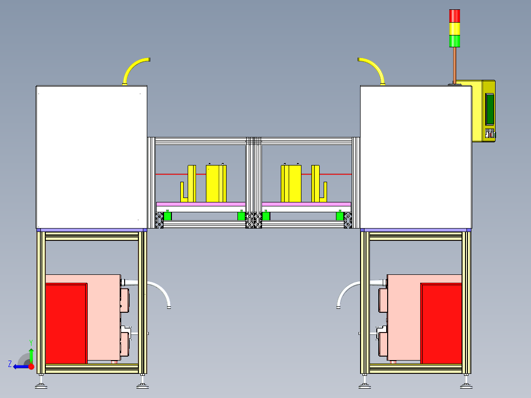PCB板锡焊设备设计右视图