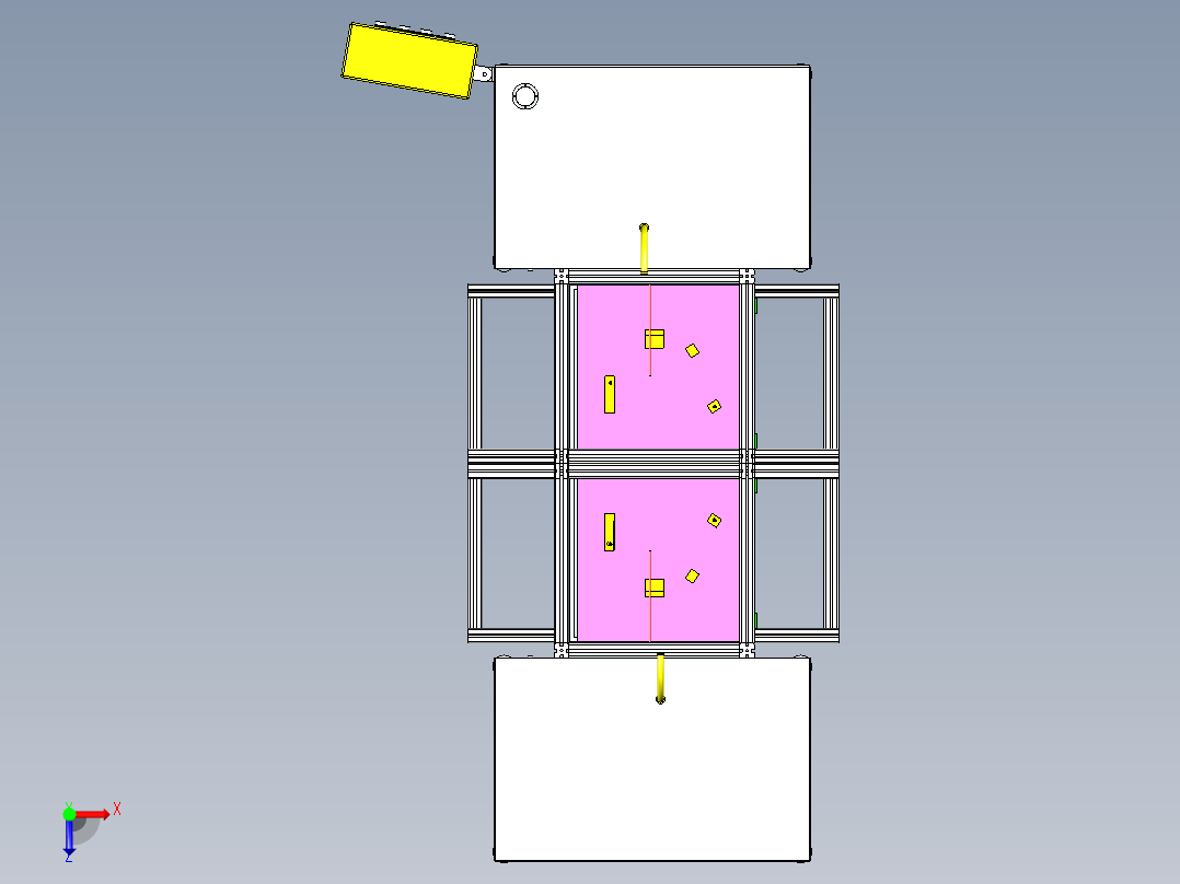PCB板锡焊设备设计俯视图