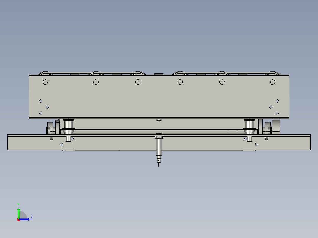 双向移载机640-740试制模型左视图