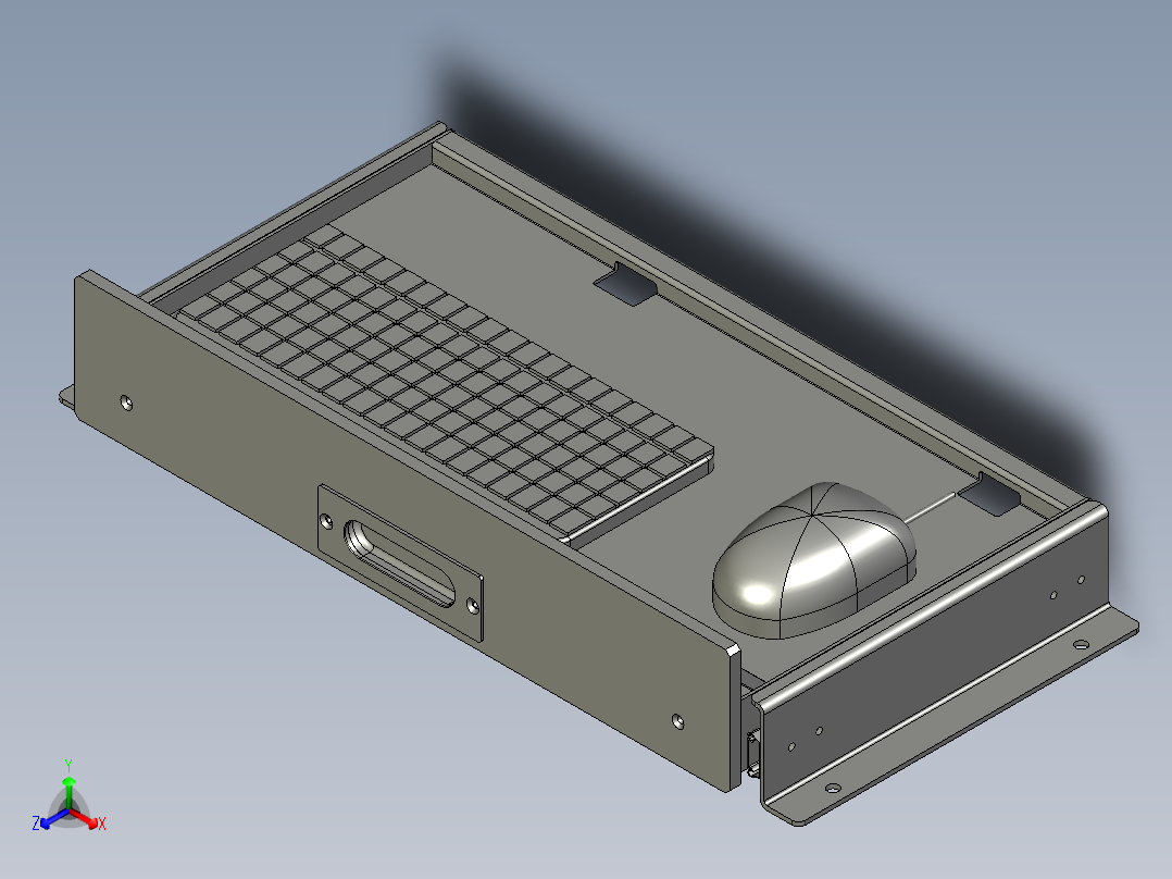 010800键盘鼠标组件-LXYC-BOSS正等轴测图