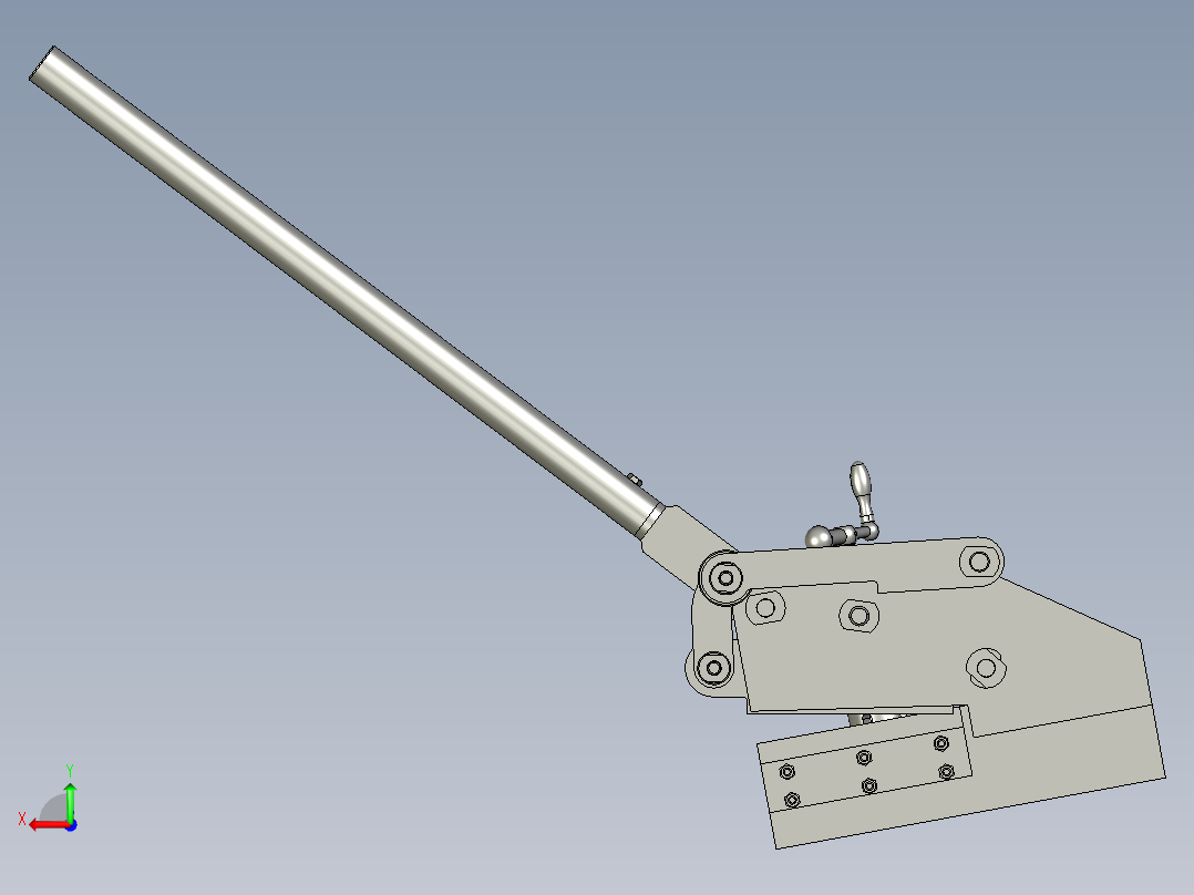 不锈钢板铜板铝板地剪小切板机后视图