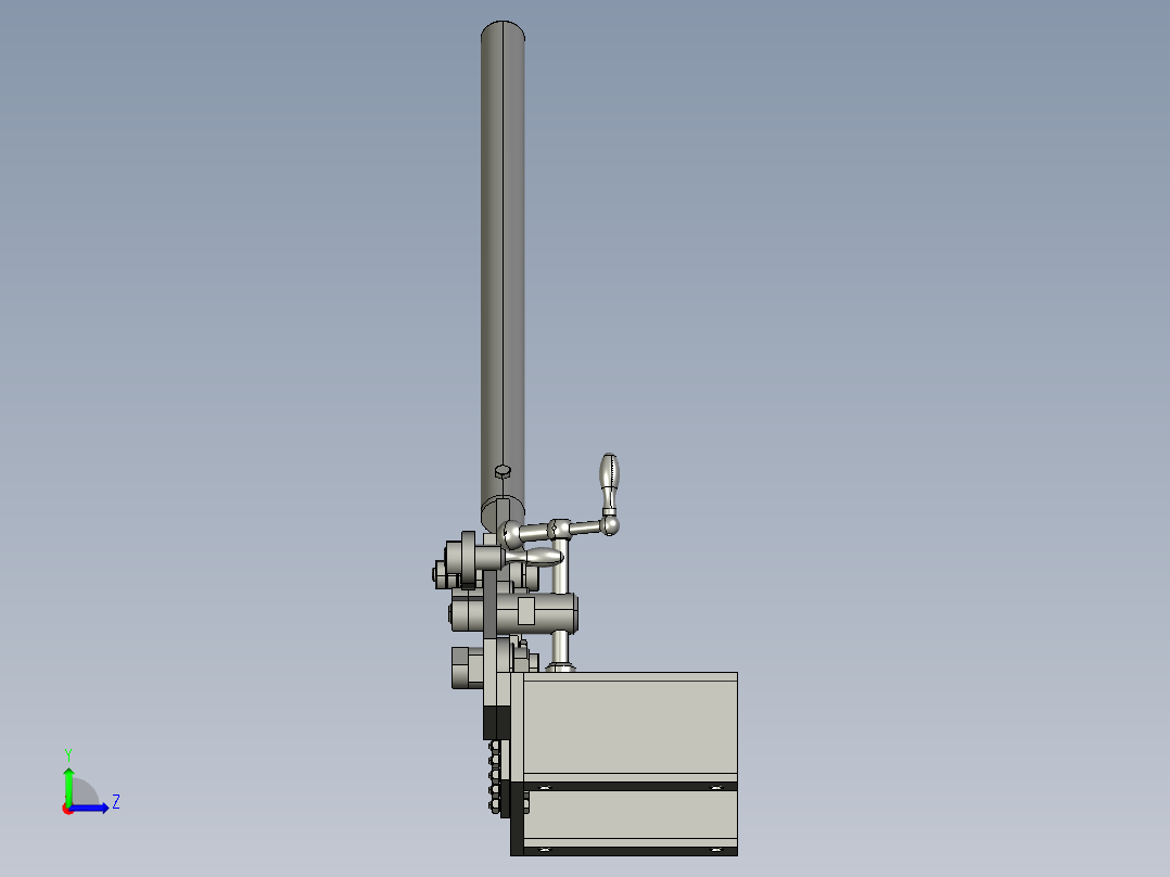 不锈钢板铜板铝板地剪小切板机左视图