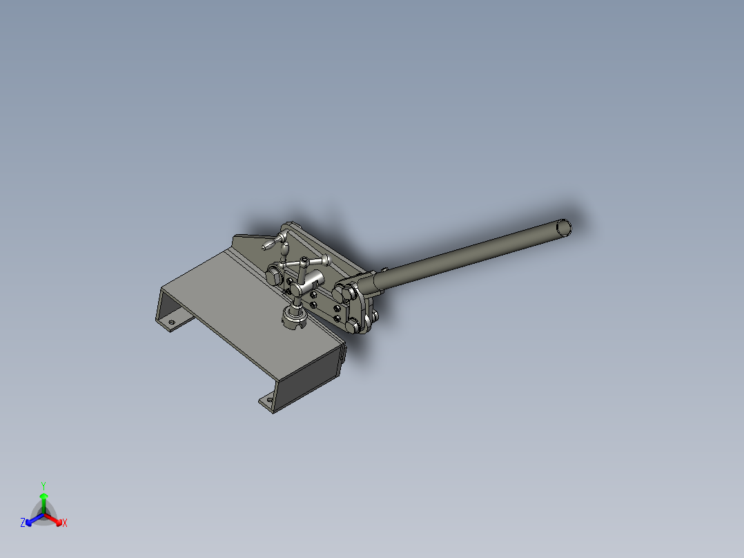 不锈钢板铜板铝板地剪小切板机正等轴测图