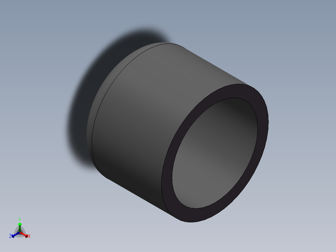 U-PVC CAP DN25正等轴测图