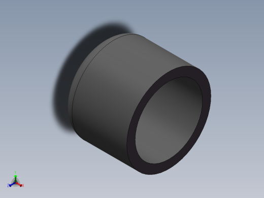 U-PVC CAP DN25正等轴测缩略图