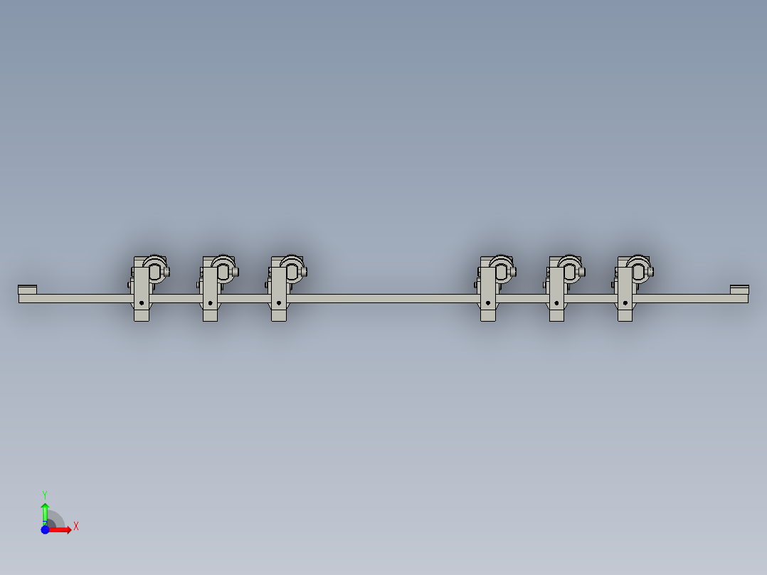 JCK700-5001爪子总装图400X2型双缸480六爪95X3前视图