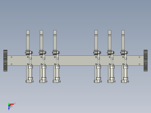JCK700-5001爪子总装图400X2型双缸480六爪95X3俯视缩略图