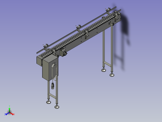 链板输送机正等轴测缩略图