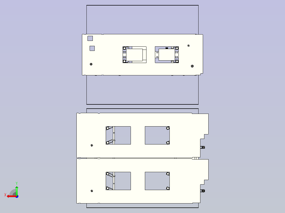 机械手快换组件后视图