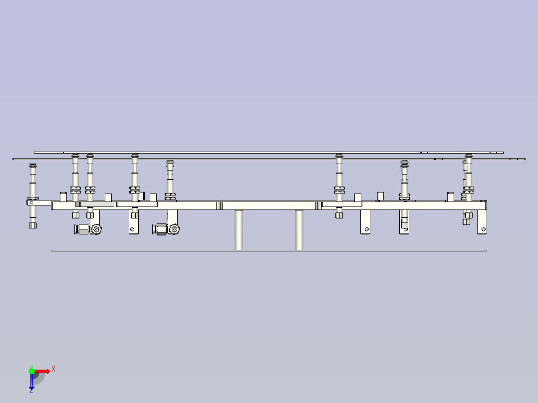 机械手快换组件俯视图