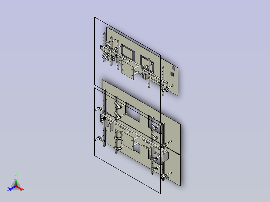 机械手快换组件正等轴测图
