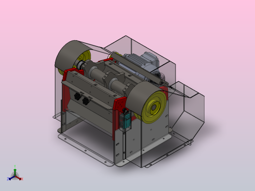 电动脱谷机正等轴测缩略图