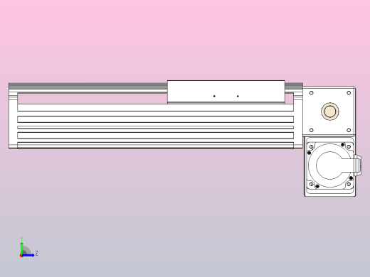 皮带直线轴半封闭可选导轨TPA-HNB-202D-140-L150-RP-C-P75-N3左视缩略图