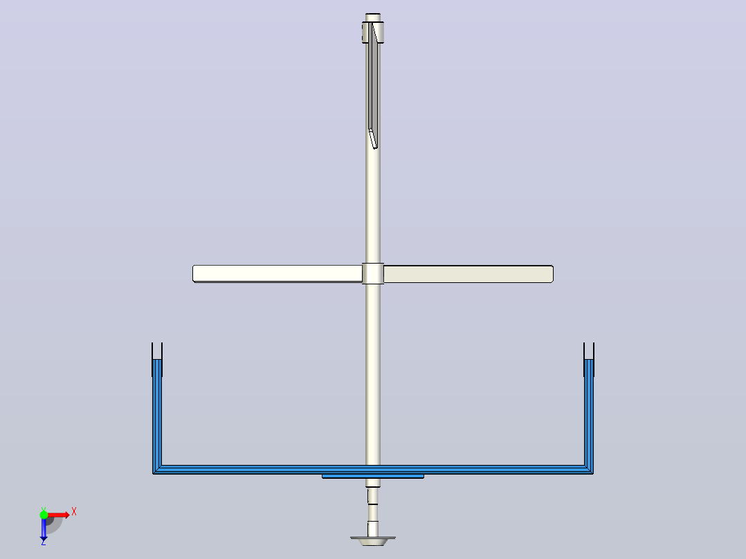 工业容器+搅拌器尺寸1000x1000x1600，容器600 l俯视图