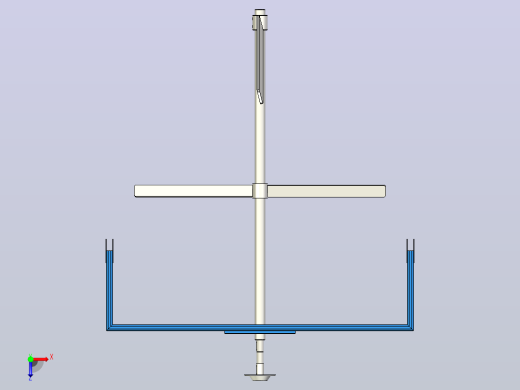 工业容器+搅拌器尺寸1000x1000x1600，容器600 l俯视缩略图