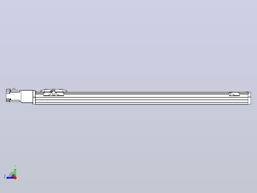 滚珠丝杠直线轴内置导轨TPA-GCR-80-1610C-L900-M-M40-N3右视缩略图