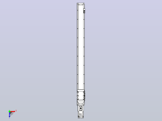 滚珠丝杠直线轴内置导轨TPA-GCR-80-1610C-L900-M-M40-N3俯视缩略图
