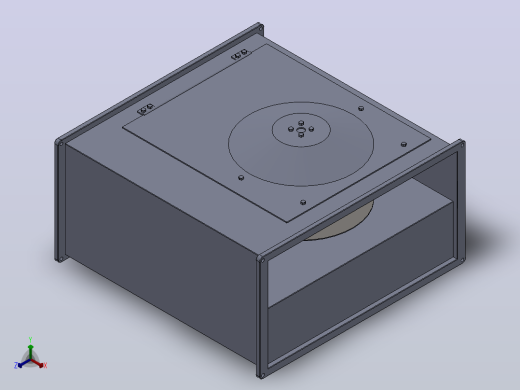 EKRB600×300A1方形管道风机[EKRB600×300A1]正等轴测缩略图