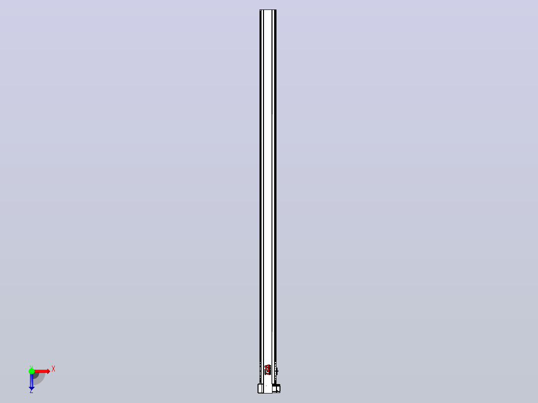皮带直线轴半封闭可选导轨TPA-HNB-120D-110-L2450-LP-C-P40-N3俯视图