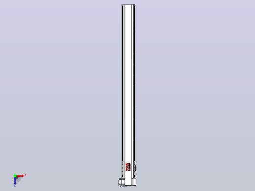 皮带直线轴半封闭可选导轨TPA-HNB-120D-110-L1350-RP-C-P40-N3俯视缩略图