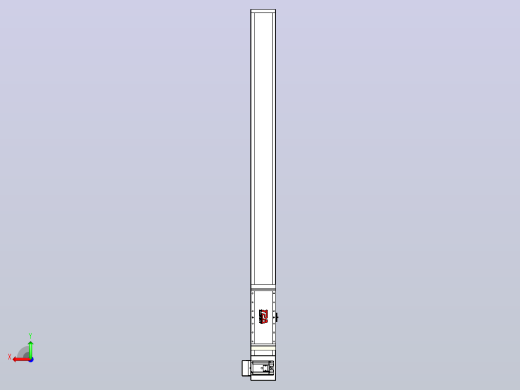 伺服电机集成皮带传动直线执行器TPA-OCB-140-256-L1350-LU-P75-N3后视缩略图