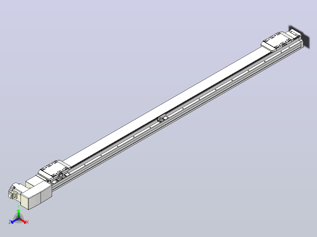 皮带直线轴双滑块型TPA-GCBS-80-P60-L600-QR-M20-N3主视图