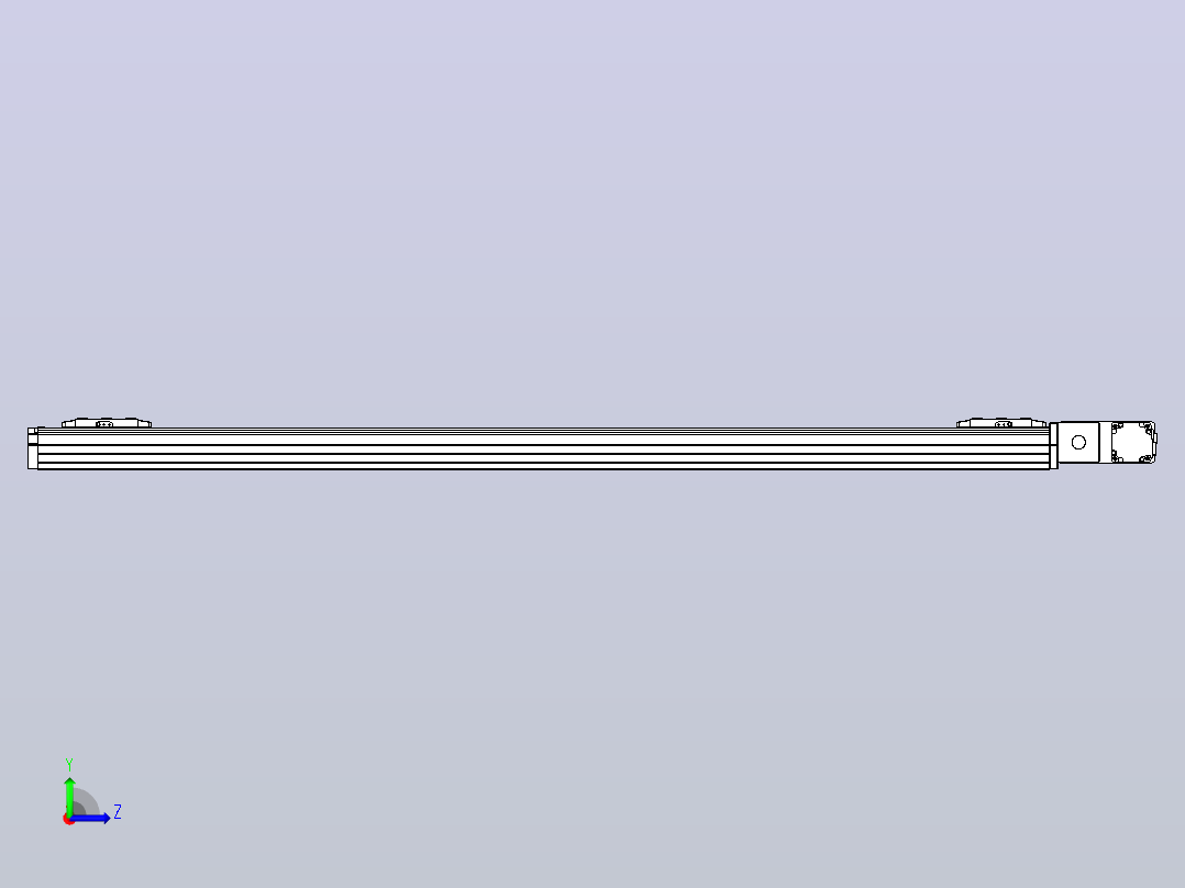 皮带直线轴双滑块型TPA-GCBS-80-P60-L600-QR-M20-N3左视图