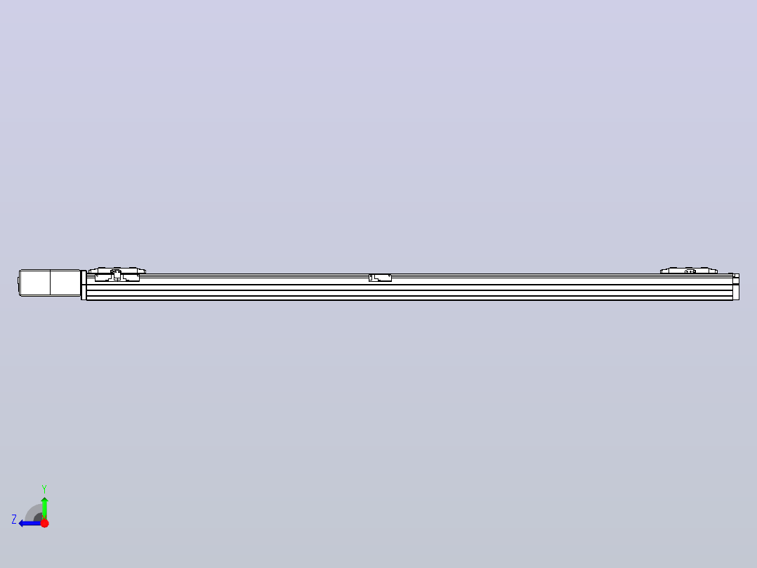 皮带直线轴双滑块型TPA-GCBS-80-P60-L600-QR-M20-N3右视图