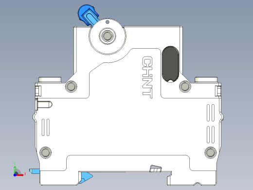 NXB-63 3P小型断路器三维模型202307前视缩略图