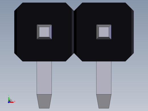 电子器件Header 2_54 Horizontal 2x前视缩略图