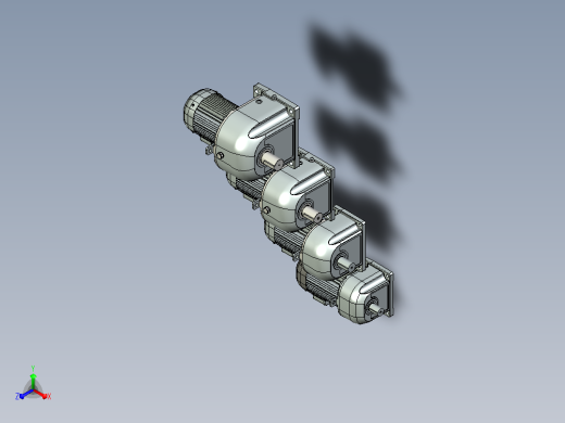 三菱电机2.2 kw DM-DP系列圆柱齿轮电机