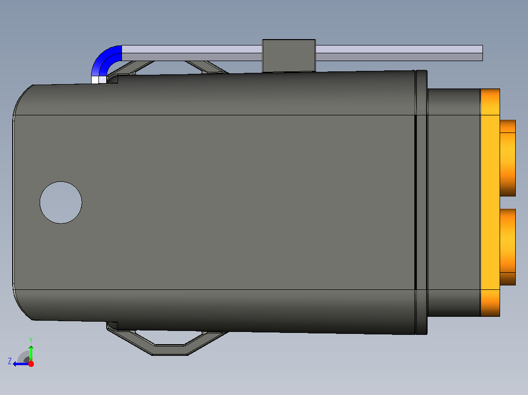 熔断器座 6-10mm² 带 ATO 熔断丝右视图