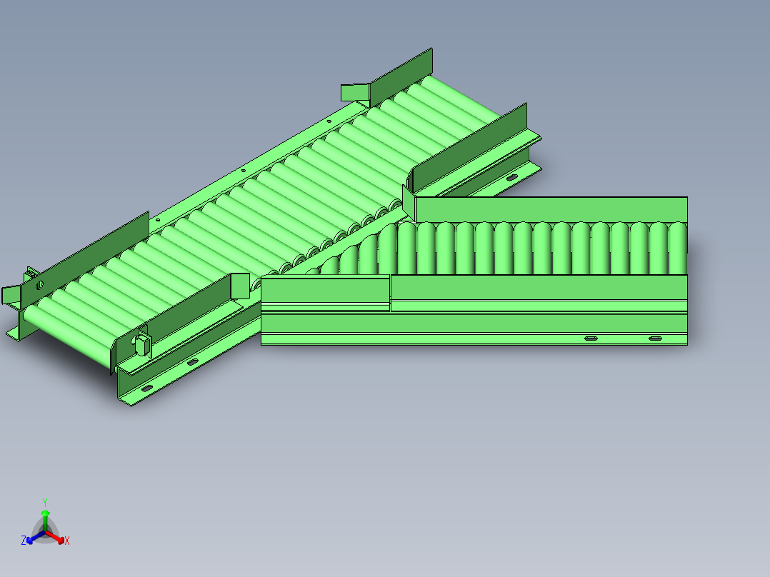 滚轮条可动导轨