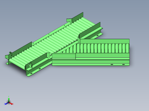 滚轮条可动导轨正等轴测缩略图