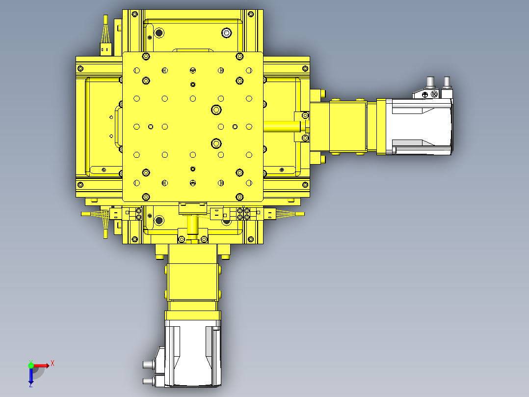 激光测量仪俯视图