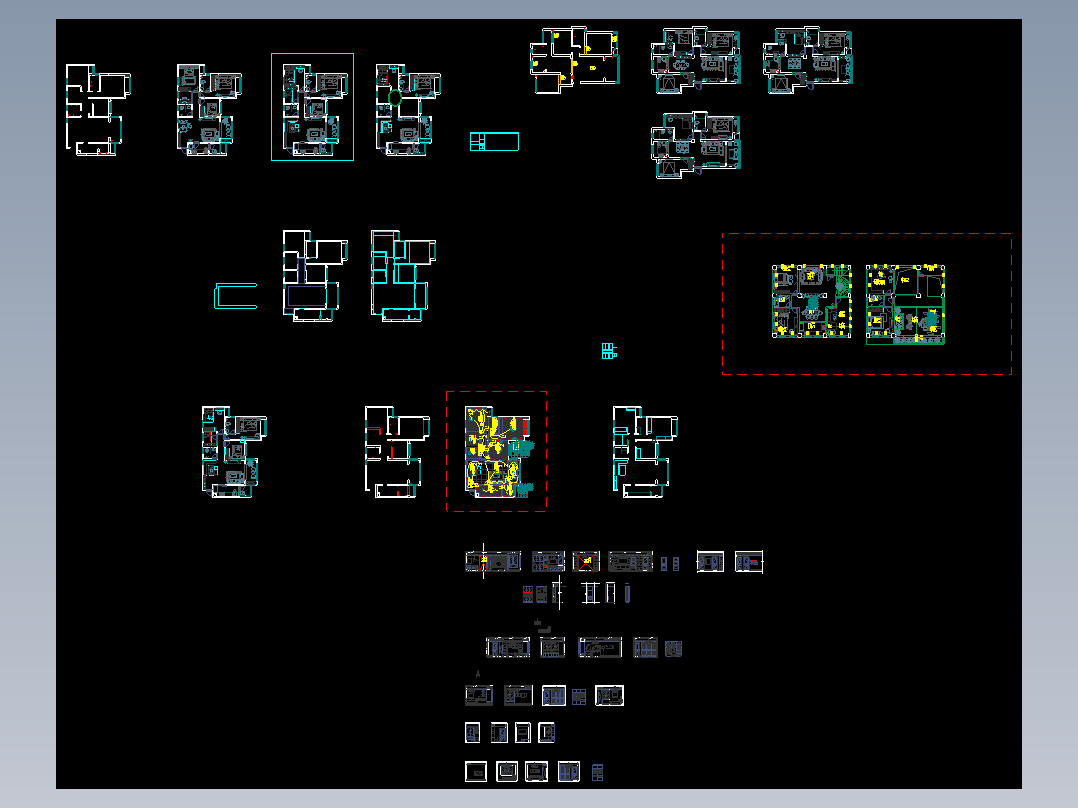 三室两厅施工图全套