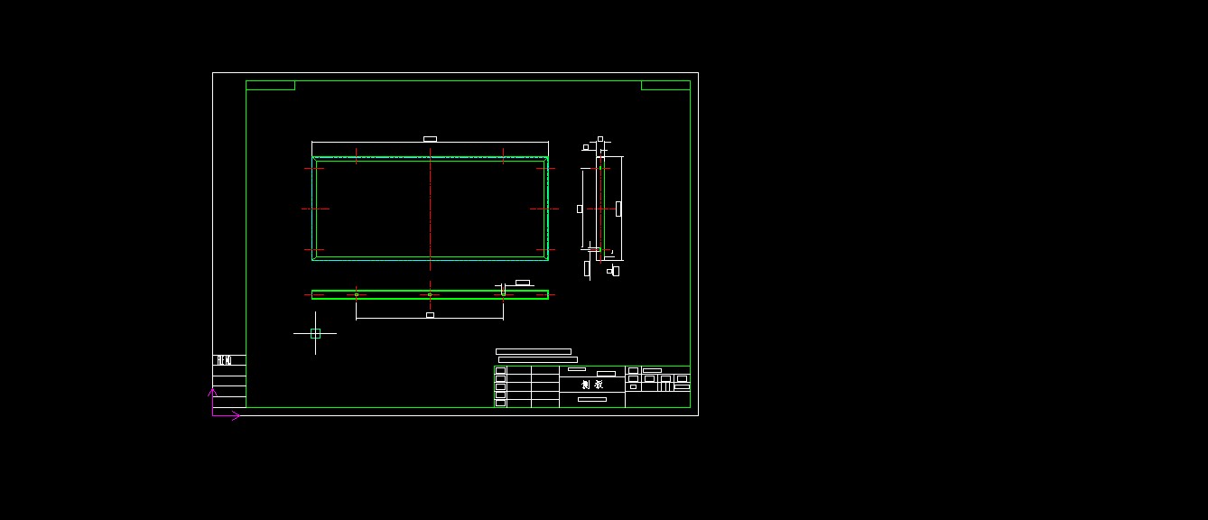 双面水帘柜技术图纸套双面水帘柜水濂柜技术图
