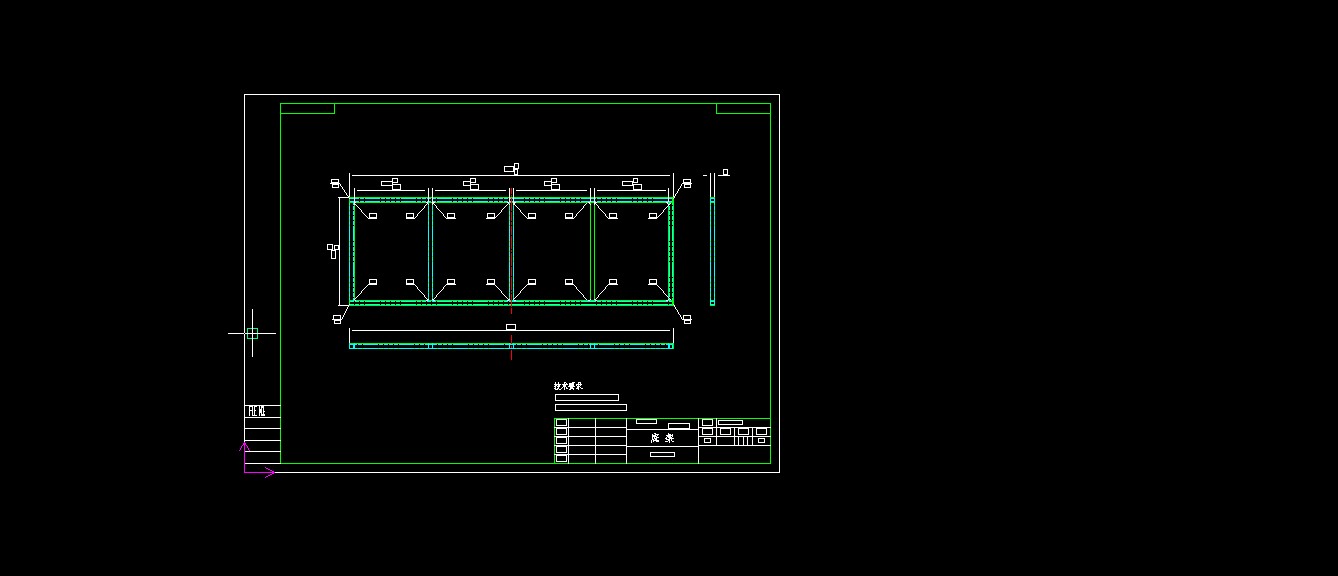 双面水帘柜技术图纸套双面水帘柜水濂柜技术图