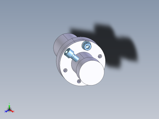 水泵电机和轴的链接正等轴测缩略图