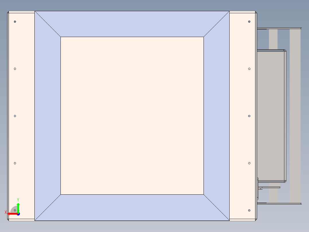 淬火炉详细3D图纸 E106后视图