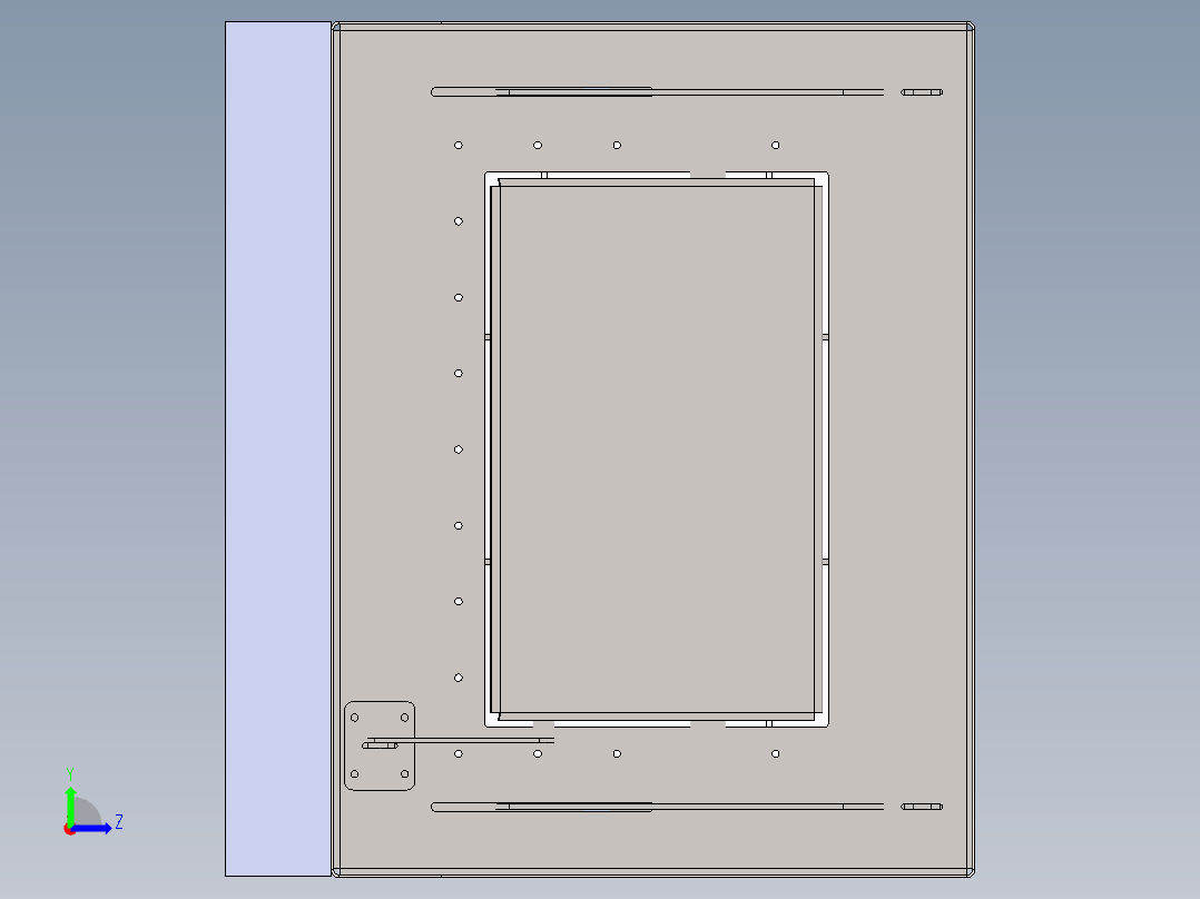 淬火炉详细3D图纸 E106左视图