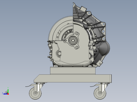 5-speed gearbox五速变速箱模型3D图纸 STEP格式右视缩略图